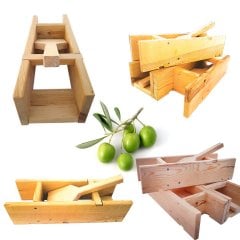 Doğal Çam Ağacından Zeytin Kırma Aleti-8 Adet