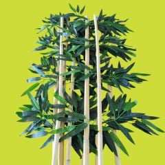 100 cm Yapay Bambu Ağacı Gerçekçi Doku Islak-10 Adet